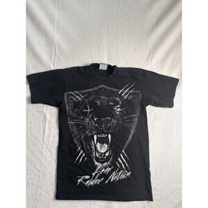 VTG Street Certified Fear Raider Nation Black‎ Short Sleeve Shirt Men's Medium *